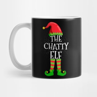 Chatty Elf Family Matching Christmas Group Funny Gift Mug